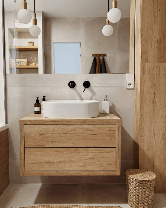Mueble baño madera cajones Mueble baño madera cajones