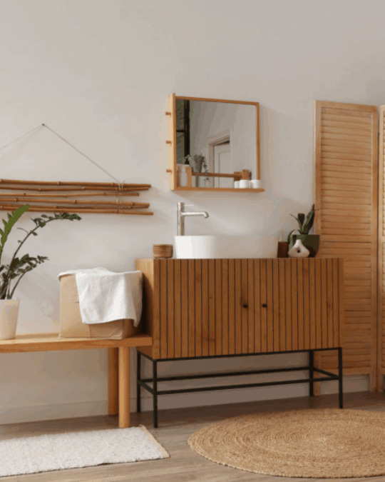 Mueble baño madera rústico Mueble baño madera rústico