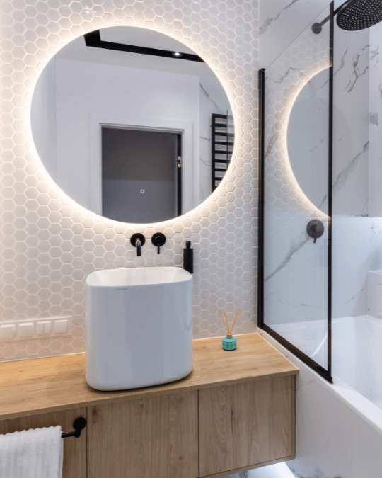 Mueble de baño madera modular Mueble de baño madera modular